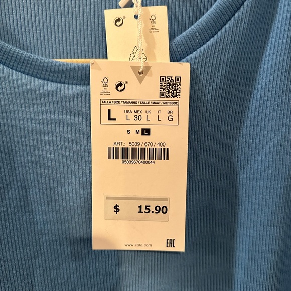 Zara top 5039 670 400 - Picture 2 of 3